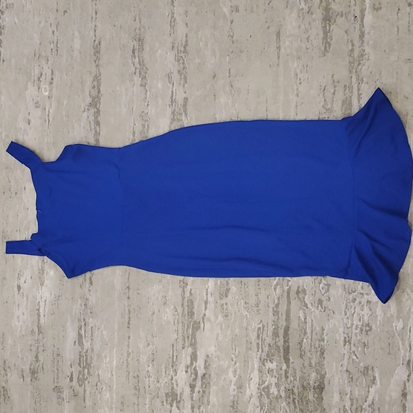 BRAND NEW - Bardot Split Thigh Ruffle Hem Bodycon Dress - Off the Shoulder - Picture 5 of 5